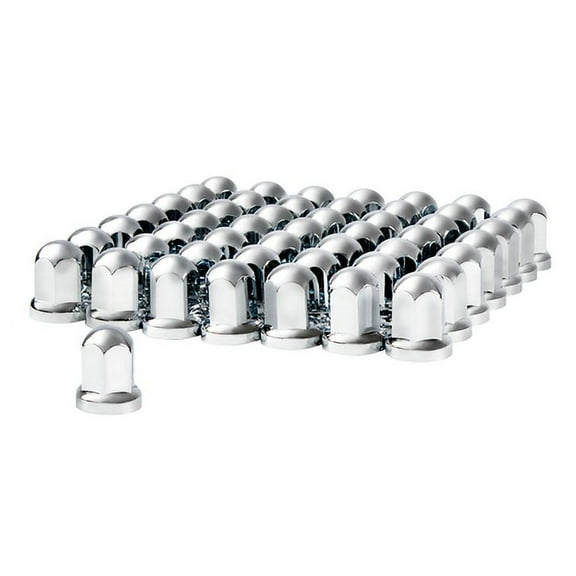 United Pacific 10058CB Lug Nut Cover   33mm X 2 7/16", Chrome, Plastic,