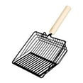 thumbnail image 3 of Cuchara para Tamizar Arena para Gatos Yinane Pala Portátil de Metal con Mango de Madera Negro, 3 of 8