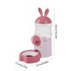thumbnail image 3 of Dispensador de agua colgante para mascotas, comedero automático de jaula para conejos, gatos, perros, botella transparente de gran capacidad sin goteo, plástico de pared, amarillo, rosa, verde., 3 of 6