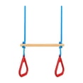 thumbnail image 4 of Colaxi Swing Bar with Gymnastic Rings Adjustable for Family Fun Get Togethers Games red blue, 4 of 8