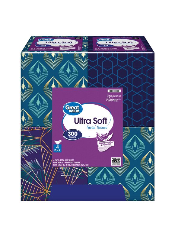 Great Value Tissues in Facial Tissue