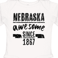 thumbnail image 3 of Inktastic Nebraska Awesome Since 1867 Boys or Girls Long Sleeve Baby Bodysuit, 3 of 4