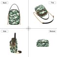 thumbnail image 3 of FORMRS Crossbody Bag for Women Quilted Travel Shoulder Cell Phone Purse with Chain Strap Handbag, Light Green Camouflage Design, 3 of 7