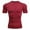 Red, variant on Men's Workout Athletic Compression Shirts Athletic Men's Short Sleeve Performance T-Shirt Round Neck White L