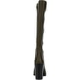 thumbnail image 3 of Kenneth Cole New York Womens Justin Leather Dress Boots Green 7.5 Medium (B,M), 3 of 4