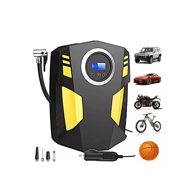 Compresor Inflador de Llantas Autosport Bomba de Aire LCD