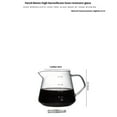 thumbnail image 5 of Pour Over Coffee Maker, 20 oz Borosilicate Glass Carafe Filter by Gsform, Drip Coffee Maker for Home Café Restaurant Camping, 600 ml, Clear, 5 of 5