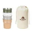 thumbnail image 2 of 4Pcs Tasses en Acier Inoxydable Tasse de Camping 300ml Portable Empilable avec Sac de Transport Tasses à Boire Tasse de Café pour Voyage Randonnée Pique-Nique Camping un, 2 of 10