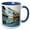 Blue/White, variant on 3drose, Odense Denmark, Beautiful Old Row Homes, 11oz Two-tone Red Mug