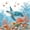Ocean 02, variant on spefrowx Cute Cartoon Turtle Twin Sheets for Kids, Cyan Heart Seashell Pearl Bedding, 3-Piece, 1 Flat Sheet, 1 Fitted Sheet and 1 Pillowcase