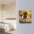 thumbnail image 5 of Dailycode Light Switch Plate Covers 3 Gang Wall Plate Plastics Outlet Covers for Kitchen Home Office Decor Horse Galloping on Beach under Sunset, 5 of 8