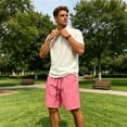 thumbnail image 5 of Resicozy Mens Athletic Shorts Quick Dry Elastic Waist Gym Workout Lightweight Stretch Shorts with Pockets Watermelon Red 2XL, 5 of 6