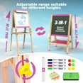 thumbnail image 3 of Art Easel Joyooss para niños de 2 a 8 años con rollo de papel e imanes, 3 of 8