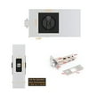 thumbnail image 4 of 2X Pocket Door Lock, Matte Black Contemporary Privacy Square Hardware, Sliding Lock, 4 of 8