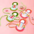 thumbnail image 2 of 4 Uds. Juguete para enhebrar cordones de zapatos, juguetes didácticos para enhebrar cordones, juguetes para niños para aprender a atar cordones, zapatos con cordones para niños peq, 2 of 5