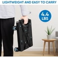 thumbnail image 2 of Folding Portable Dolly Cart, Black, 4-Wheel, 110 lbs Capacity, Adjustable Handle, Silent Wheels, 2 of 8