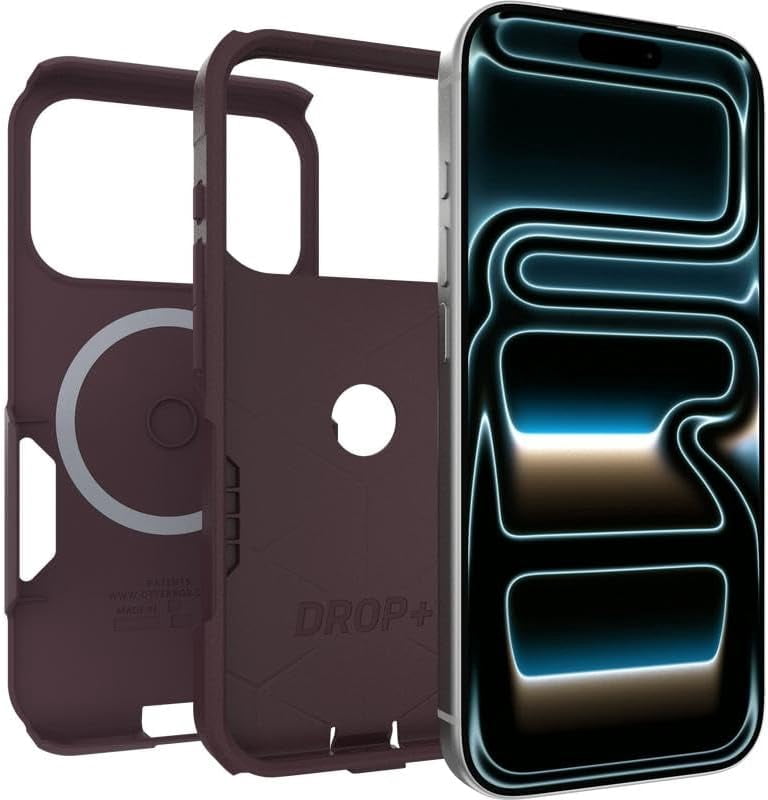 OtterBox iPhone 17 Pro (Only) Bundle: Commuter Series MagSafe Case & Screen Protector - Purple Mystery - Built-in magnets - Thin & Protective - with Port Protection - Non-Retail Packaging