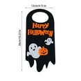 thumbnail image 3 of 2pcs Halloween Door Hanger Sign, Happy Halloween Felt Door Knob Sign for Office, Home, Hotel Door Decor, Pumpkin Ghost Halloween Decorations, 3 of 5
