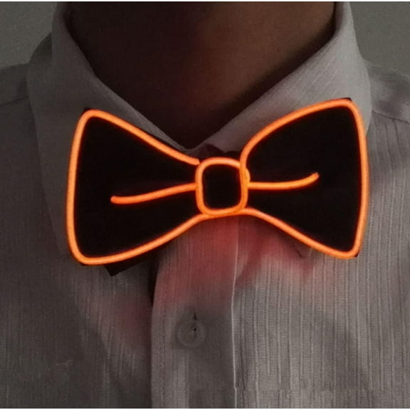 LINLIN LED Bow Tie Light Up Bow Tie LED Bow Tie Adjustable Light Up Bow Tie, Novelty Bow Tie Party Glowing LED Tie