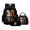 Black and Brown - Horse, variant on LedBack Aztec Tribal Print Kids School Backpack Set of 3, Bear Deer Printed Kids Backpack and Pencil Case Portable, Practical Insulated Lunch Box with Adjustable Shoulder Strap