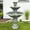 Gray 2, variant on 48” H Outdoor Floor Water Fountain, 3-Tiers Concrete Water Fountain with Submersible Electric Pump - Garden Cascading Waterfall for Yard Patio Lawn Home Decor