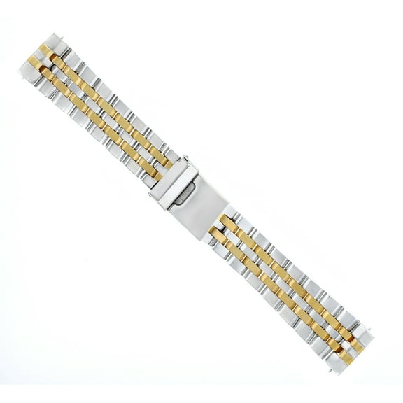 WATCH BAND BRACELET FOR BREITLING NAVITIMER BENTELY 24MM TWO TONE STRAIGHT END