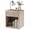 White Oak, variant on edx Nightstand, Modern Bedside Table with 1 Storage Drawer and Open Wood Shelf, for Living Room, Bedroom and Small Spaces, Accent Night Stand with Easy Assembly, 250 lbs Capacity, White Oak