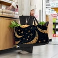 thumbnail image 6 of New Moon Symbol Reusable Foldable Oxford Cloth Storage Bins: Large Capacity Shopping Bags for Laundry and More, 6 of 7