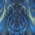 thumbnail image 1 of Ahgly Company Tapis d'Intérieur Lavable en Machine Carré Transitionnel Bleu Lierre, 7 Pieds Carré, 1 of 7