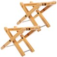 thumbnail image 1 of OULII 2 Pcs Tabouret de Toilette pour Adultes Support de Squat en Bambou Supportant la Charge Quotidienne, 1 of 8