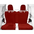 thumbnail image 2 of CalTrend Rear 50/50 Split Bench O.E. Velour Seat Covers for 2012-2012 Hyundai Veracruz - HY125-02RA Red Classic Insert and Trim, 2 of 3