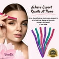 thumbnail image 4 of Vertex Beauty Eyebrow Razors For Women Brow Shaping 6 Pack Women Facial Hair Razors Dermaplaning Tool Face Peach Fuzz Removal Shaver Remove Side Burns Women's Exfoliating Sensitive Skin Trimmer, 4 of 6