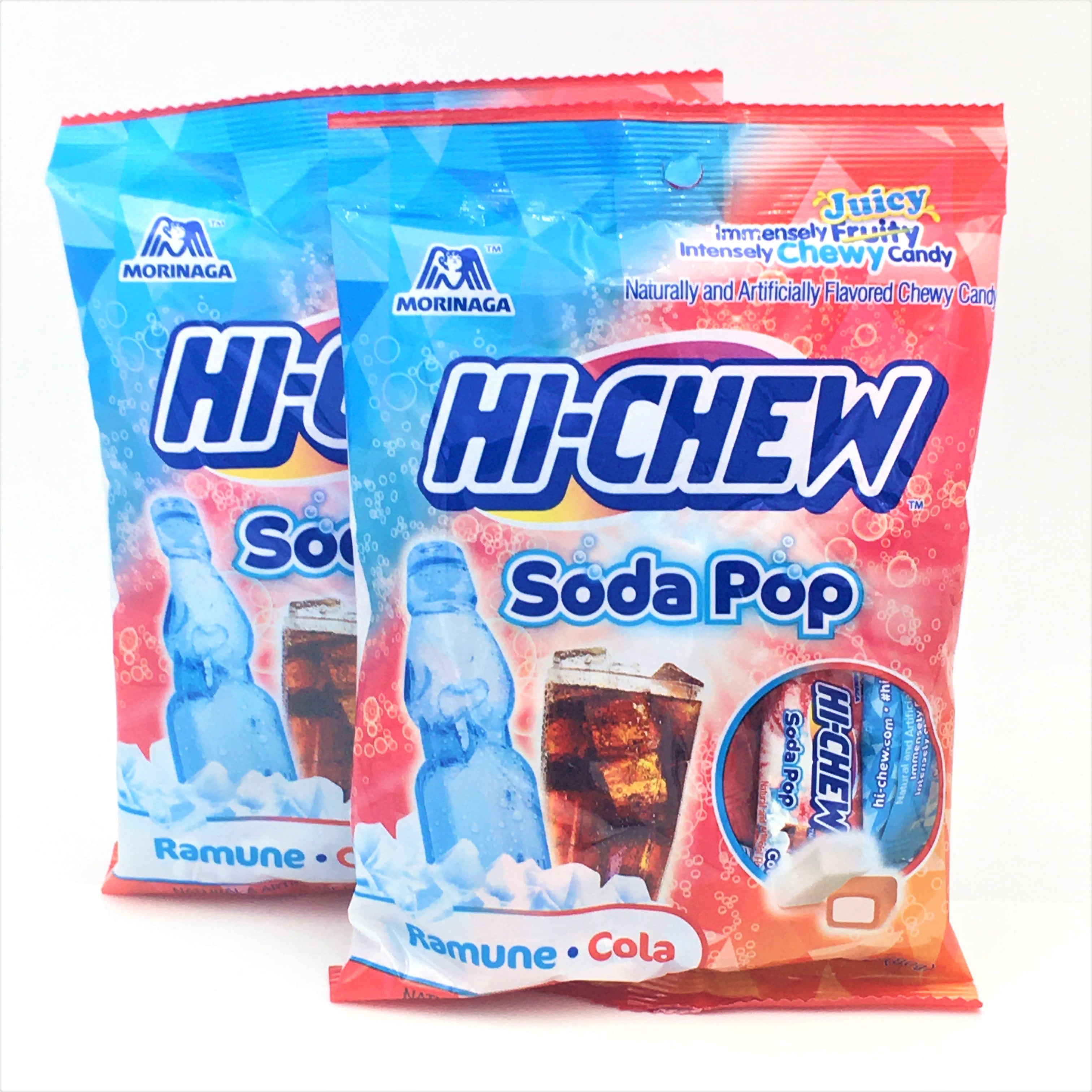 Morinaga Hi-Chew Soda Pop,Juicy Chewy Candy ,Ramune+Cola 2.82 oz (Pack ...