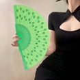 thumbnail image 3 of Kripyery Portable Traditional Handheld Fan Performance Props for Home Folding Fan Chinese Style Peacock Dance Fan, 3 of 8