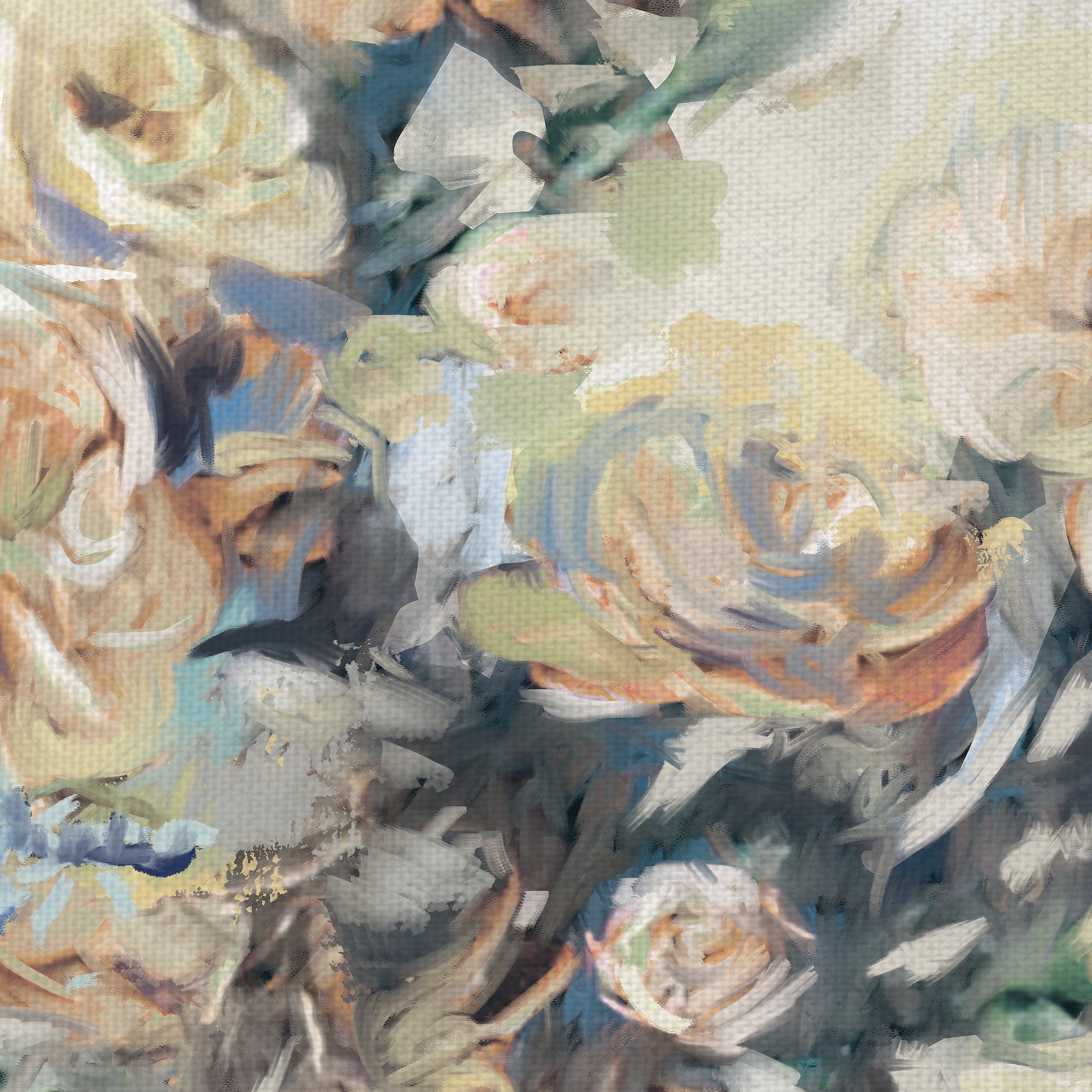 Masterpiece Art Gallery Faye's Bouquet Soft White Flowers By Studio Arts Canvas Art Print 24" x 48"