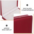 thumbnail image 3 of unbranded Caja De Almacenamiento Roja De Falsa Para Collar, Y Pendientes, 3 of 8