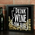 thumbnail image 3 of Torched Arizona Beer Cap Shadow Box Wall Mount Decor 13"x13"x3" Black, 3 of 8