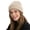 Beige, variant on Skull Cap Women's Solid Color Waffle Knit Beanie Glossy Textured Thickened Hat Warm Woolen Cap Autumn and Winter Hats for Women