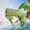 Green, variant on Double Nozzle Water Guns, Usavan Cartoon Water Play Toys for Beach Battles, Non-Slip Grip Easy Press Handle Outdoor Pool Bathroom Shower Fun