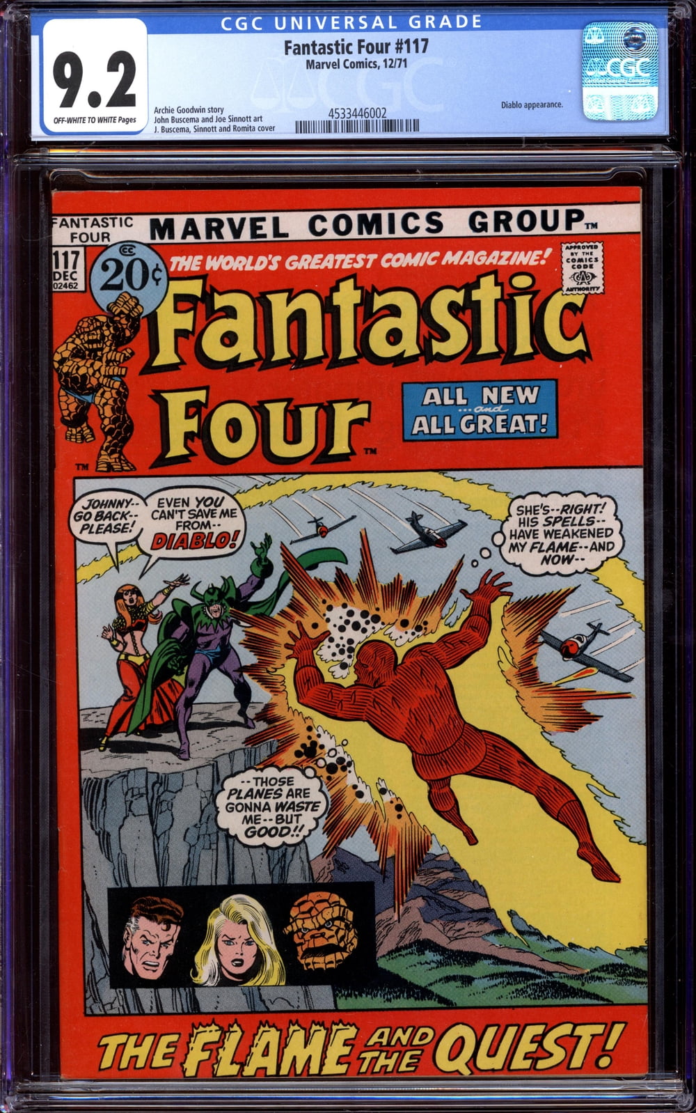 Cover of Fantastic Four #117