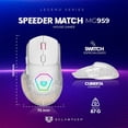 thumbnail image 3 of Mouse Gamer BALAM RUSH SPEEDER MATCH MG959 10000dpi Alambrico Blanco BR-936835, 3 of 6