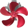thumbnail image 4 of Wood Stove Fan, 5 Blades Fireplace Fan, Fixed on Pipe Quiet Fan, Heat Powered Fireplace Fan, for Wood Stove/Fireplace/Gas/Logs, 4 of 5