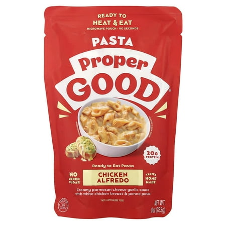 Proper Good, Ready to Eat Pasta, Chicken Alfredo, 10 oz Pack of 3