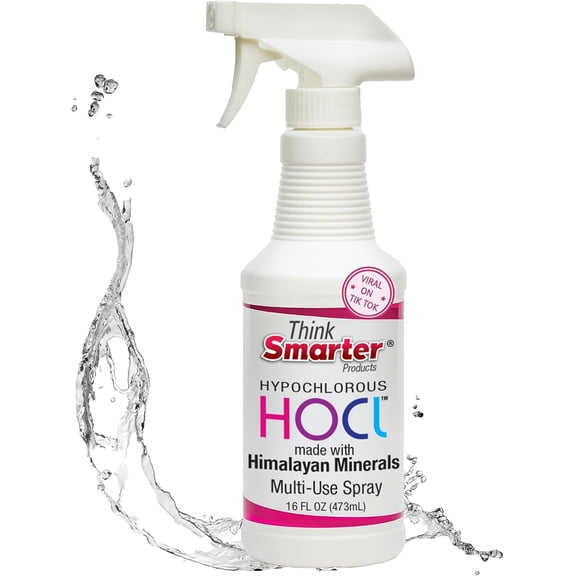 HOCL All-Purpose Cleaner with Hypochlorous Acid, All-Natural Surface Cleaner, & Skin Hydrator 16fl oz Clear Spray