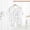 White A, variant on Tranfacy Boys and Girls 0-6 Months Summer Rompers Long Sleeve Full Length Pant Bear Print Seamless Thin Fabric Jumpsuit Outfit