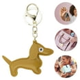 thumbnail image 3 of Unique Bargains 1 Pc Handbag Charms Keychains Dog Keychain Bag Accessories Yellow, 3 of 5