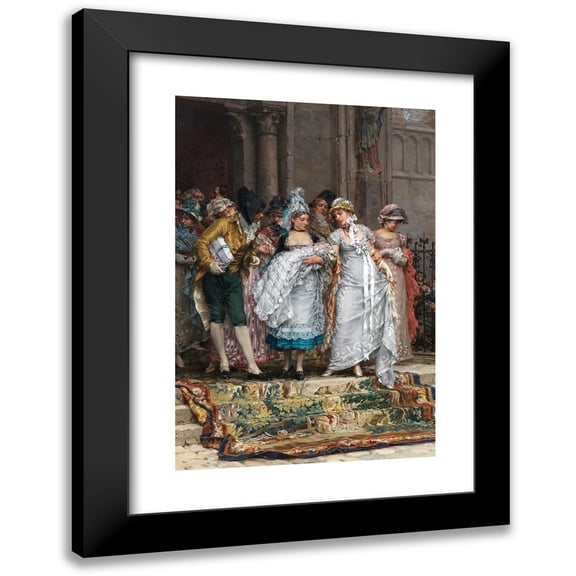 Frederik Hendrik Kaemmerer 11x14 Black Modern Framed Museum Art Print Titled - A Tender Moment