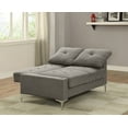 thumbnail image 2 of Acme Dorian Adjustable Futon Loveseat Sleeper in Gray Linen, 2 of 3