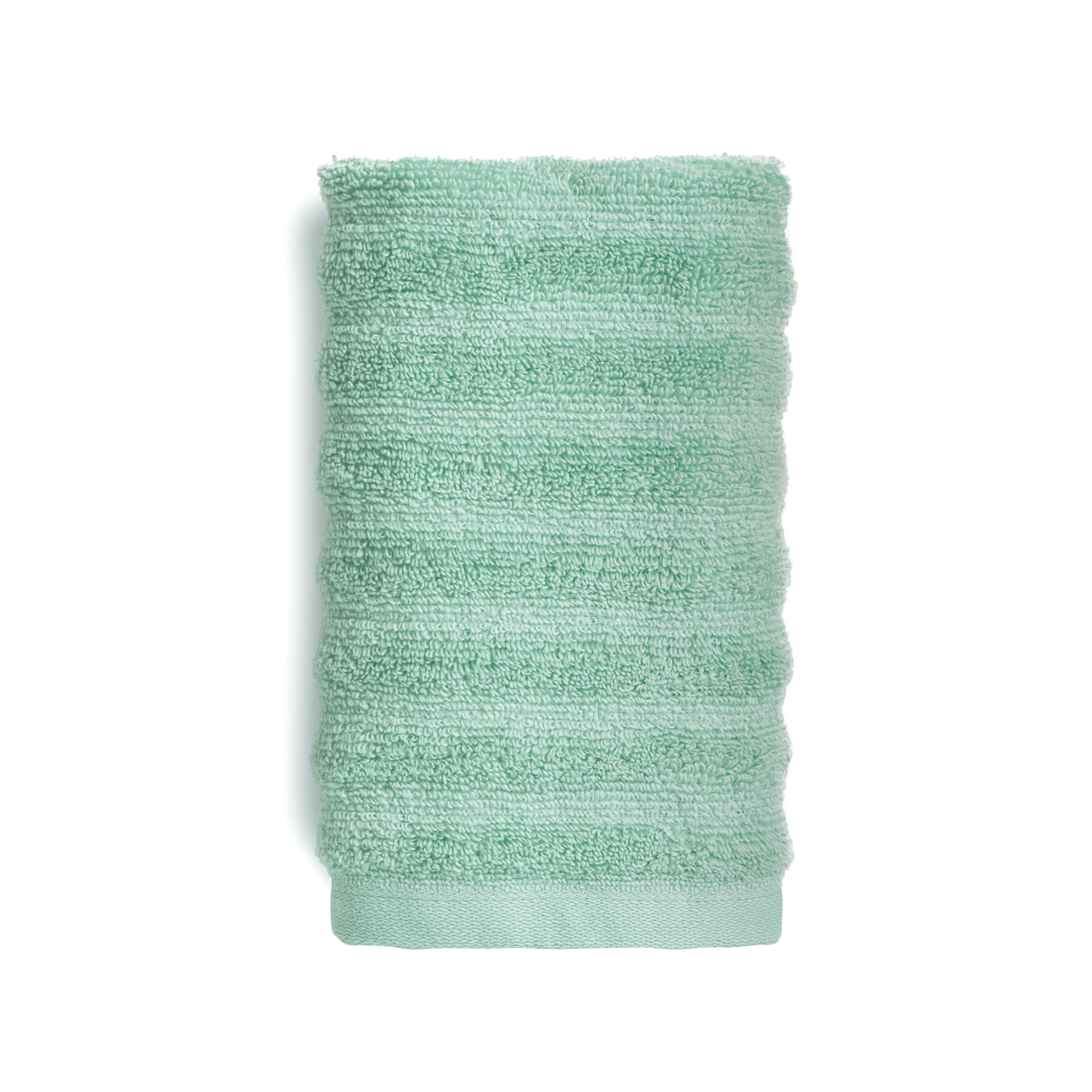 Mainstays Performance Textured Bath Towel 6-Piece Set, Mint
