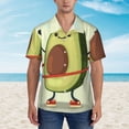 thumbnail image 4 of Lsque Avocado1 pattern Hawaiian Shirt for Men, Unisex Summer Beach Casual Short Sleeve Button Down Shirts-Medium, 4 of 9